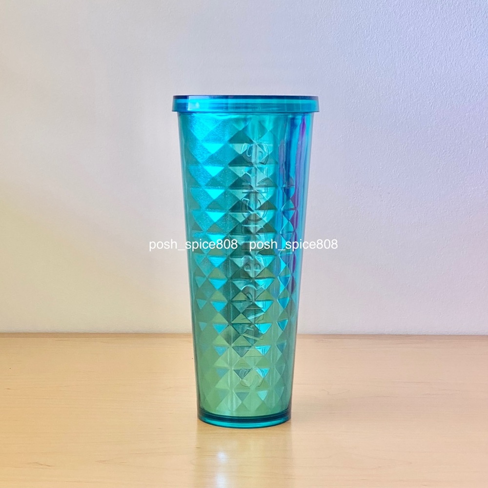 STARBUCKS Teal Diamond Tumbler HTF